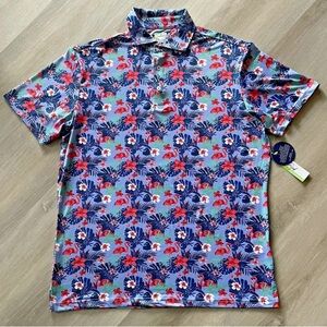 Tailorbyrd Performance Tropical Golf Polo